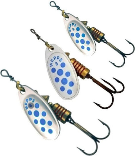 Butterfly Mepps Comet Blue Dots Colour Silver Size 3