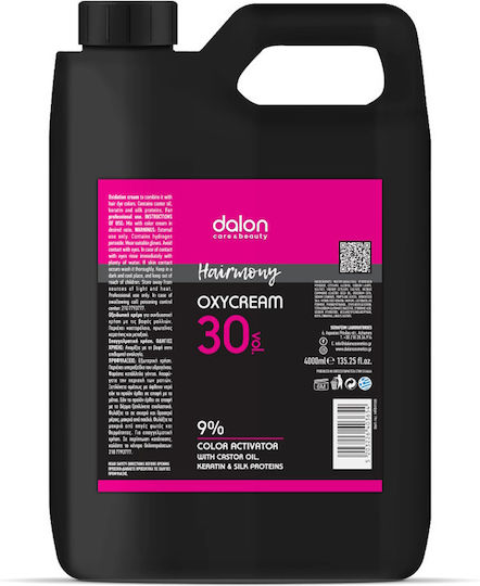Dalon Hairmony Oxycream 30º 9% Vol Οξυζενέ Καστορέλαιο & Πρωτεΐνες Κερατίνης & Μεταξιού 4000ml