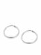 Atofio Kosmima Earrings Hoops From 14K White Gold