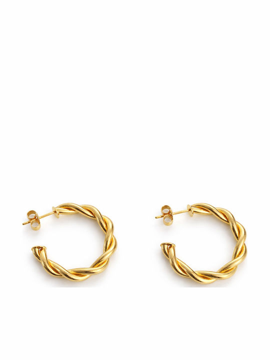 Atofio Kosmima Gold 14K Hoop Earrings