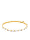 Michael Kors Women's Brass Gold Plated Bracelet with Zircon 16.5cm