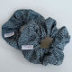 Scrunchie Blue Leopard