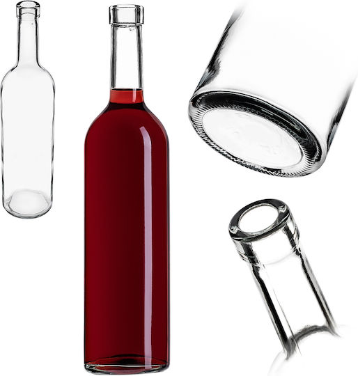 Kadax Wein-/Getränkeflaschen Bordeaux 0,75 l 750ml Flaschen Wein Cider Weiß