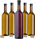 10 Pcs Glass Bottles Wine Liqueurs Wine Bottle 0.75l 750ml + Stoppers