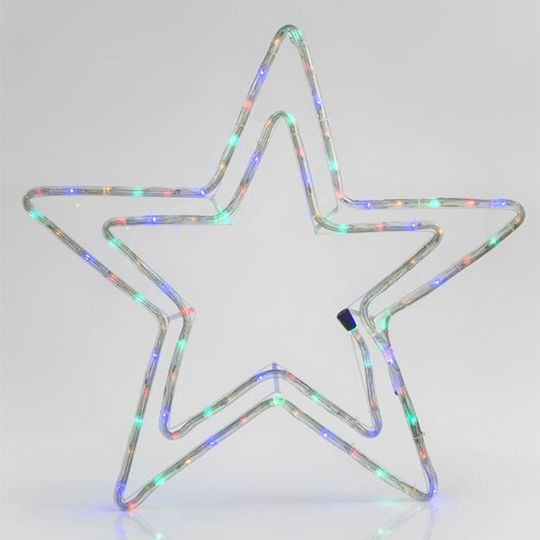 205693 Double Star 3m Led Light Tube Single Channel Program Colorful 55x56cm Ip44 Set 2 Pieces