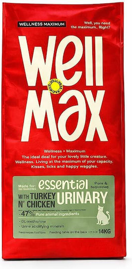 Wellmax Essential Ξηρά Τροφή Γάτας Cat Urinary Turkey & Chicken 14kg