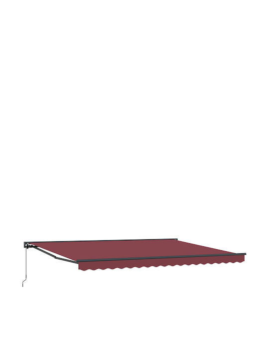 vidaXL Pavillon Terrasse Burgundisch 4.5x3.5m