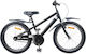 vidaXL Bicicletă Copii 18" BMX Neagră