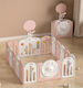 Plastischer Spielplatzzaun Rabbit Basketballkorb 149x179x63cm Rosa