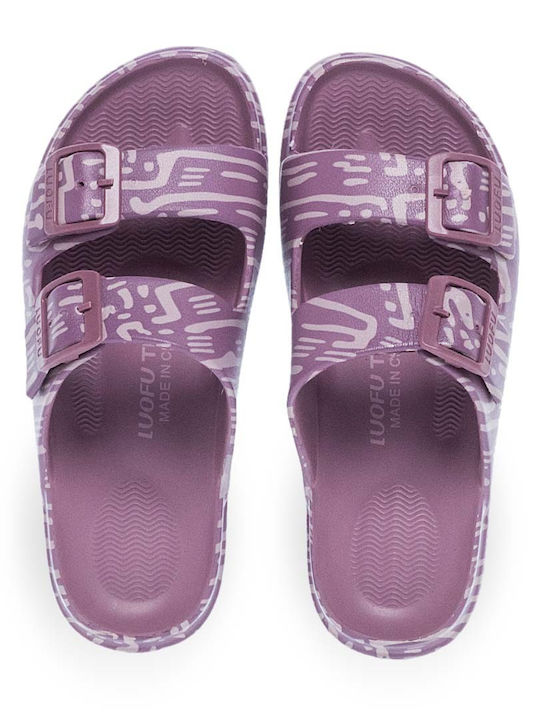 Șlapi În Stil Sandale Violet