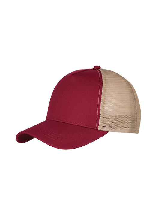 Trucker Hat Fageo 5 Panel Burgundy