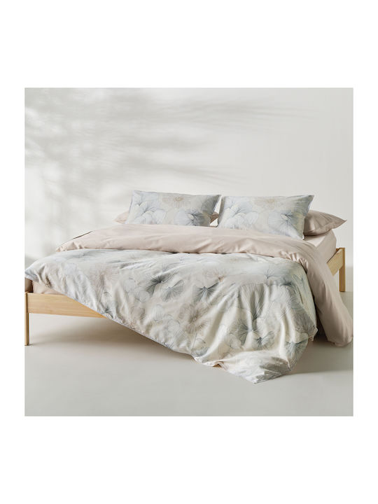 Kentia Set Duvet Cover Cotton Satin 220x240cm King Size with 2 Pillowcases Gigi Kentia