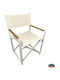 Aluminum Director Chair White
