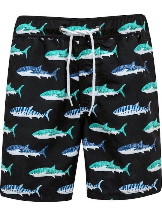 Boardies Παιδικό Μαγιό Μπλούζα Μαύρη Boardies Παιδικό Μαγιό Μπλούζα Μαύρη