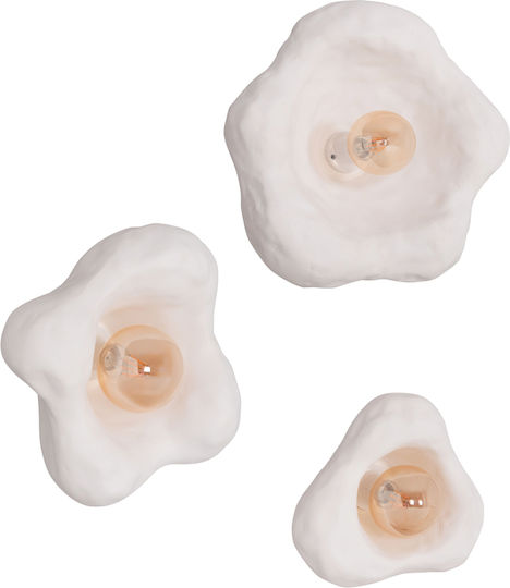 Klikareto Wall Lamp White 44x15x42cm