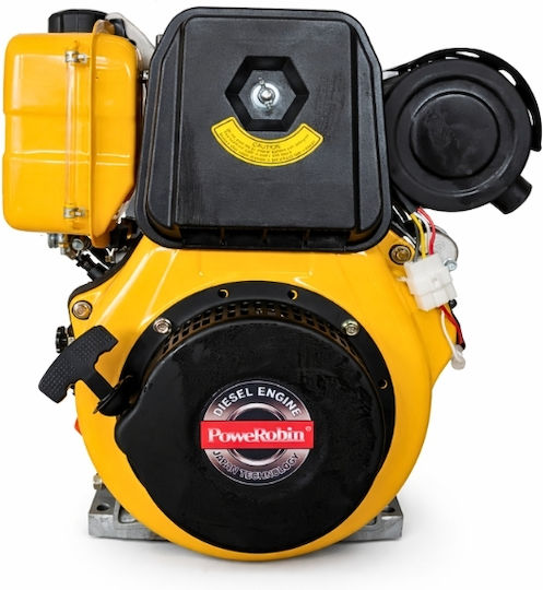 PoweRobin Дизелов Двигател 498cc 16hp с Конус и Стартер Резервоар 5.5lt