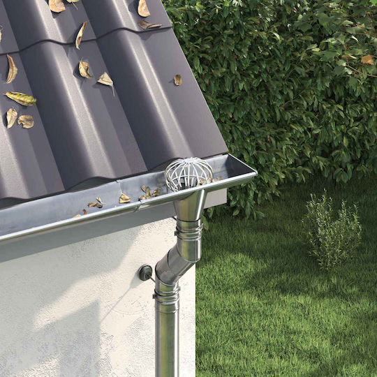 Vidaxl Gutter Protection Sheet 2 Pcs Silver 110 Mm Stainless Steel