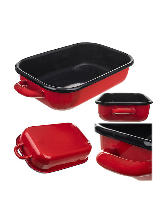 Kadax Oven Baking Pan from Stainless Steel with Enamel Coating