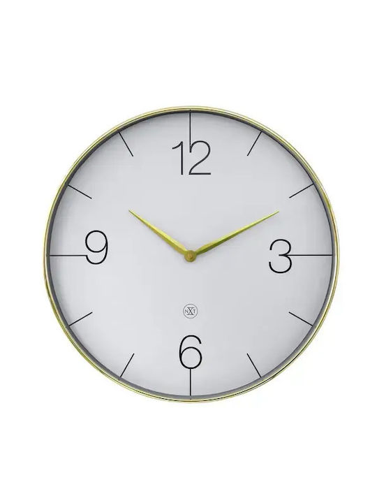 Nextime Ρολόι Τοίχου Πλαστικό Χρυσό Ø51cm