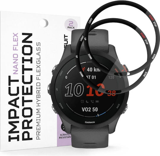 Techsuit Nano Flex Screen Protector for Garmin Forerunner 255 / Forerunner 255 Music 2 Pieces