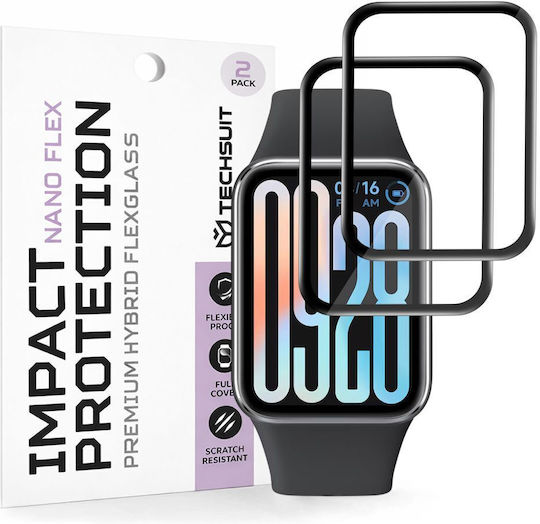 Techsuit Nano Flex Vollflächig Gehärtetes Glas Für Das Smart Band 9 Pro 2 Stück