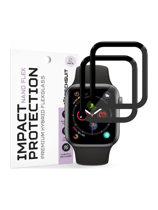 Techsuit Nano Flex Full Face Tempered Glass για το Huawei Watch 4 2τμχ