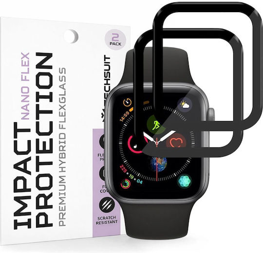 Techsuit Nano Flex Full Face Tempered Glass for Huawei Watch 4 2 Pieces