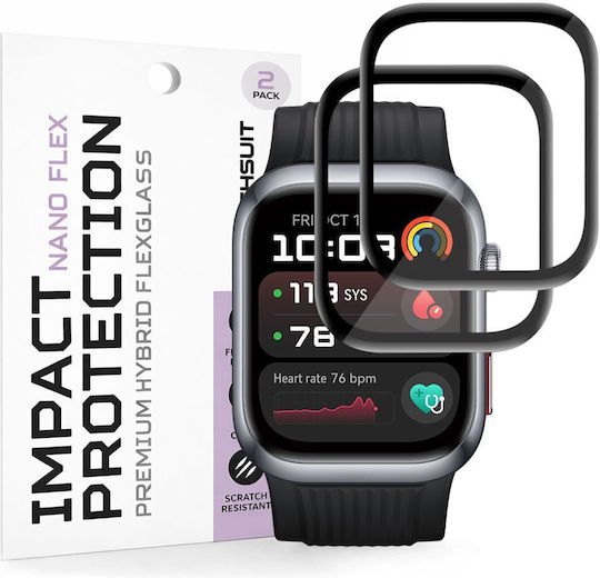 Techsuit Nano Flex Full Face Tempered Glass για το Huawei Watch D2 2τμχ