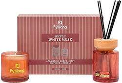 Set Cadou Parfumuri Pentru Casă Apple White Musk Fylliana FL25161 Difuzor 150ml + Lumânare 150g Set Cadou Parfumuri Pentru Casă Apple White Musk Fylliana FL25161 Difuzor 150ml + Lumânare 150g