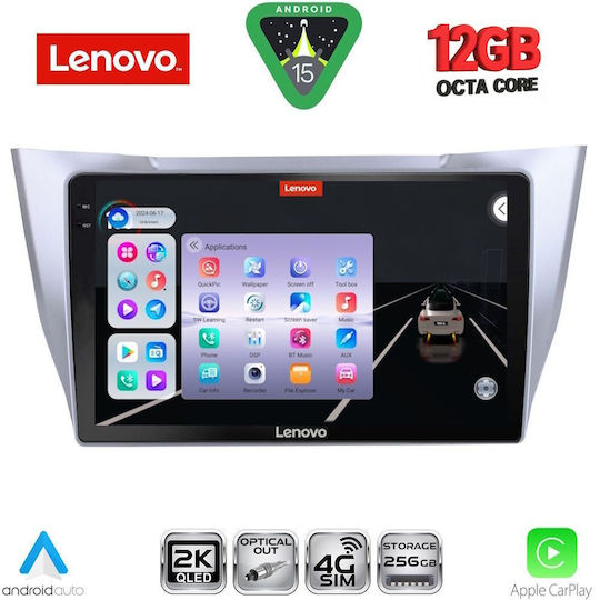 Lenovo Ηχοσύστημα Αυτοκινήτου για BMW X1 / X3 / X4 Lexus RX300 2003-2008 (Bluetooth/USB/WiFi/GPS/Apple-Carplay/Android-Auto) με Οθόνη Αφής 10"