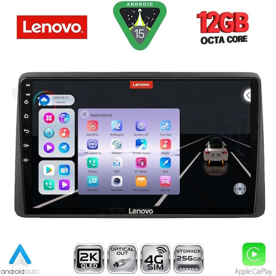 Lenovo Car Audio System for BMW X1 / X3 / X4 Nissan Navara 1998-2004 (Bluetooth/USB/WiFi/GPS/Apple CarPlay/Android Auto) with 10" Touch Screen