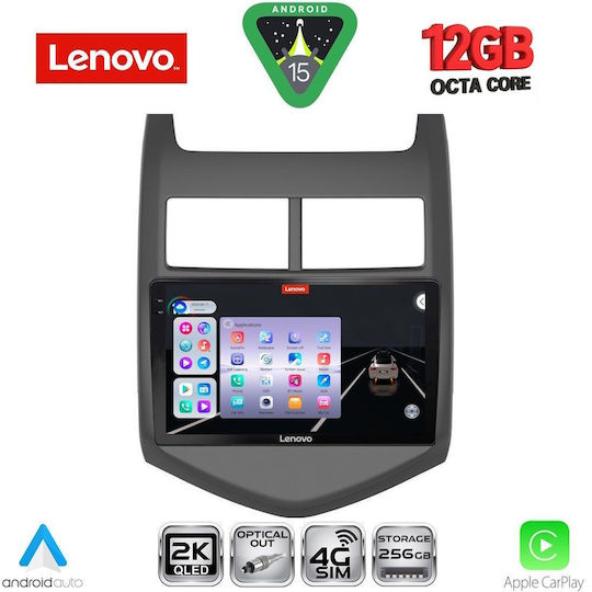 Lenovo Ηχοσύστημα Αυτοκινήτου για BMW X1 / X3 / X4 Chevrolet Aveo 2011-2014 (Bluetooth/USB/WiFi/GPS/Apple-Carplay/Android-Auto) με Οθόνη Αφής 9"