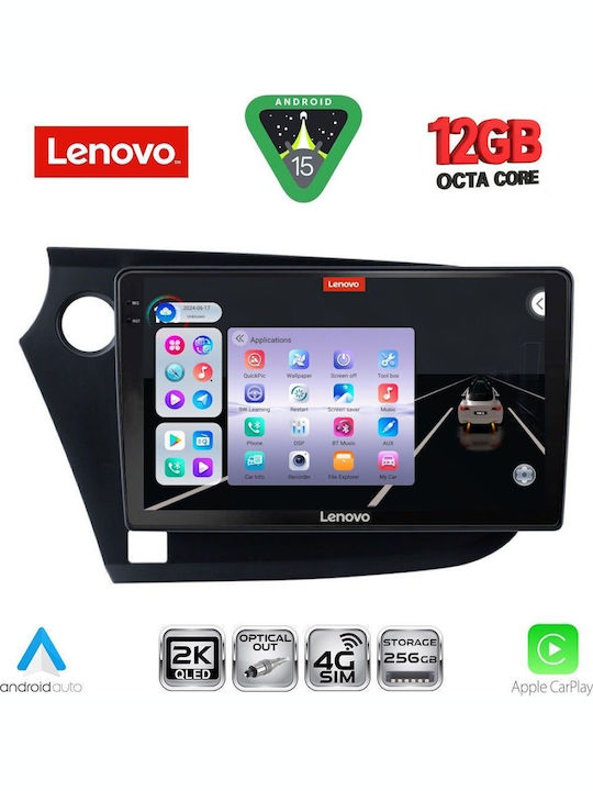 Lenovo Car Audio System for BMW X1 / X3 / X4 Honda Insight 2009-2014 (Bluetooth/USB/WiFi/GPS/Apple CarPlay/Android Auto) with 9" Touch Screen