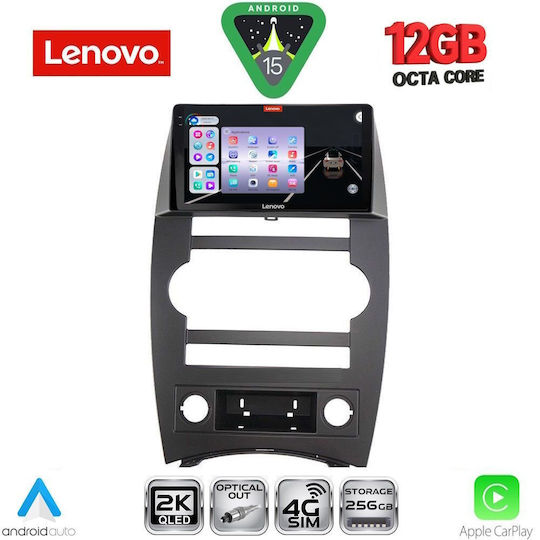Lenovo Ηχοσύστημα Αυτοκινήτου για BMW X1 / X3 / X4 Jeep Commander 2007-2009 (Bluetooth/USB/WiFi/GPS/Apple-Carplay/Android-Auto) με Οθόνη Αφής 9"