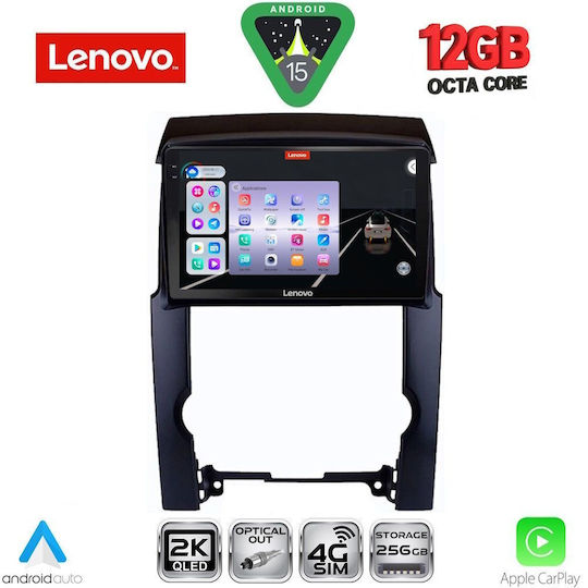Lenovo Ηχοσύστημα Αυτοκινήτου για BMW X1 / X3 / X4 Kia Sorento 2009-2014 (Bluetooth/USB/WiFi/GPS/Apple-Carplay/Android-Auto) με Οθόνη Αφής 10"