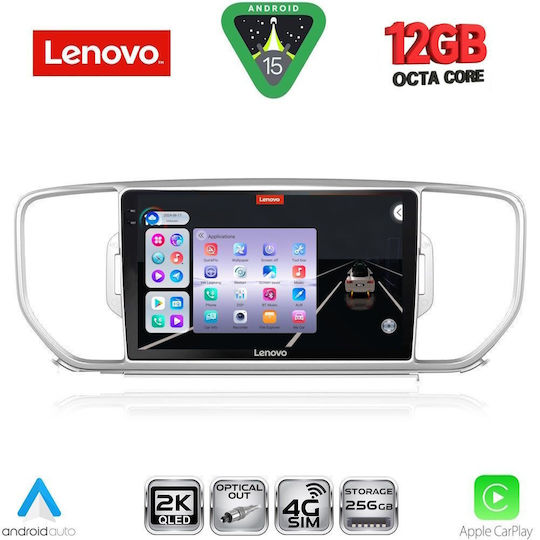 Lenovo Car Audio System for BMW X1 / X3 / X4 Kia Sportage 2015-2018 (Bluetooth/USB/WiFi/GPS/Apple CarPlay/Android Auto) with 9" Touch Screen
