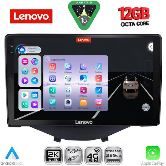 Lenovo Ηχοσύστημα Αυτοκινήτου για Toyota Aygo BMW X1 / X3 / X4 2014-2022 (Bluetooth/USB/WiFi/GPS/Apple-Carplay/Android-Auto) με Οθόνη Αφής 9"