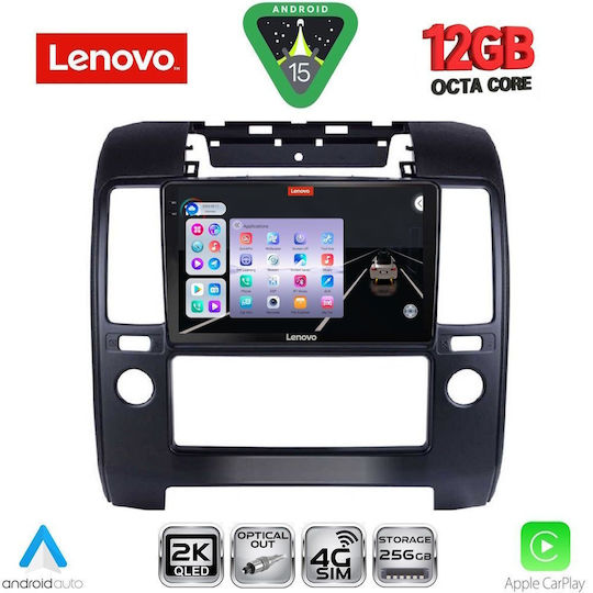 Lenovo Ηχοσύστημα Αυτοκινήτου για BMW X1 / X3 / X4 Nissan Navara 2006-2011 με A/C (Bluetooth/USB/WiFi/GPS/Apple-Carplay/Android-Auto) με Οθόνη Αφής 9"