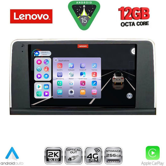Lenovo Ηχοσύστημα Αυτοκινήτου για BMW Σειρά 3 / X1 / X3 / X4 2012-2018 (Bluetooth/USB/WiFi/GPS/Apple-Carplay/Android-Auto) με Οθόνη Αφής 9"