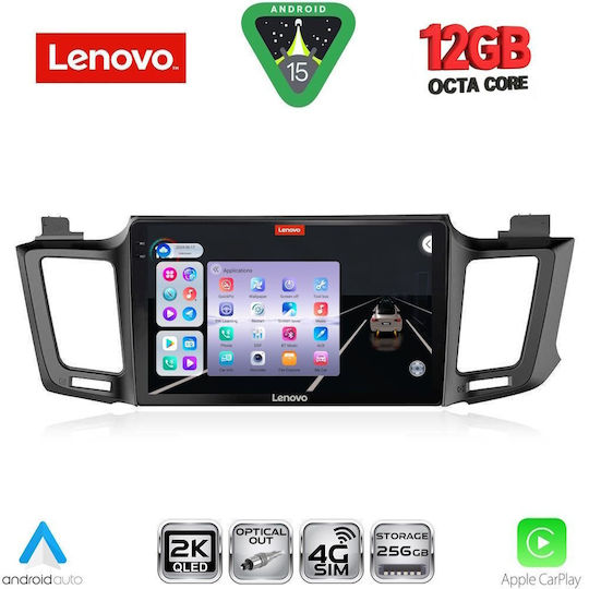 Lenovo Ηχοσύστημα Αυτοκινήτου για Toyota RAV 4 BMW X1 / X3 / X4 2013-2019 (Bluetooth/USB/WiFi/GPS/Apple-Carplay/Android-Auto) με Οθόνη Αφής 10"