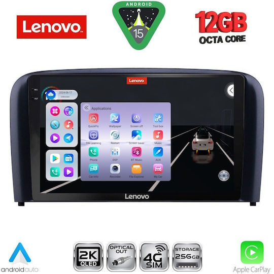 Lenovo Ηχοσύστημα Αυτοκινήτου για BMW X1 / X3 / X4 Volvo S80 1998-2006 (Bluetooth/USB/WiFi/GPS/Apple-Carplay/Android-Auto) με Οθόνη Αφής 9"