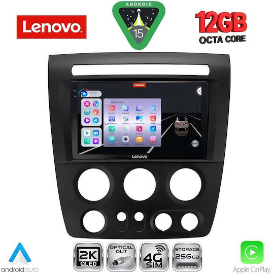 Lenovo Car Audio System for BMW X1 / X3 / X4 Hummer H3 2005-2009 (Bluetooth/USB/WiFi/GPS/Apple CarPlay/Android Auto) with 9" Touch Screen