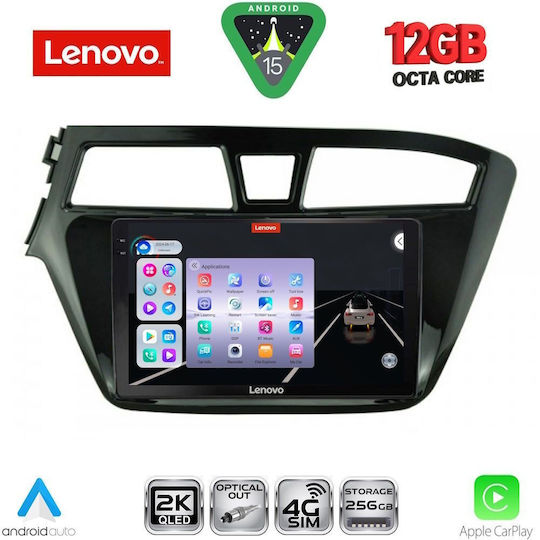 Lenovo Ηχοσύστημα Αυτοκινήτου για BMW X1 / X3 / X4 Hyundai i20 2014-2019 (Bluetooth/USB/WiFi/GPS/Apple-Carplay/Android-Auto) με Οθόνη Αφής 9"
