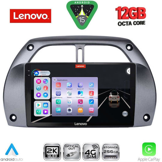 Lenovo Car Audio System for Toyota RAV 4 BMW X1 / X3 / X4 2000-2006 with A/C (Bluetooth/USB/WiFi/GPS/Apple CarPlay/Android Auto) with 9" Touch Screen