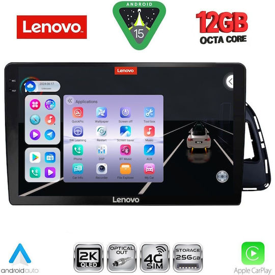 Lenovo Car Audio System for BMW X1 / X3 / X4 Audi Q5 2010-2018 (Bluetooth/USB/WiFi/GPS/Apple CarPlay/Android Auto) with 10" Touch Screen