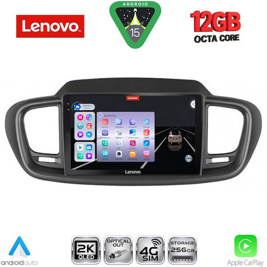 Lenovo Car Audio System for BMW X1 / X3 / X4 Kia Sorento 2014-2020 Bluetooth USB WiFi GPS Apple CarPlay Android Auto with 10" Touch Screen
