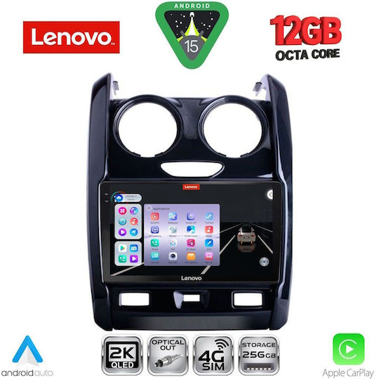 Lenovo Car Audio System for BMW X1 / X3 / X4 Dacia Duster 2012-2019 (Bluetooth/USB/WiFi/GPS/Apple CarPlay/Android Auto) with 9" Touch Screen