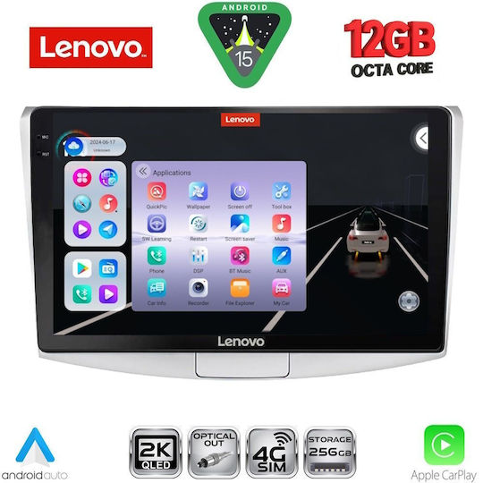 Lenovo Ηχοσύστημα Αυτοκινήτου για BMW X1 / X3 / X4 Volkswagen Passat 2010-2015 (Bluetooth/USB/WiFi/GPS/Apple-Carplay/Android-Auto) με Οθόνη Αφής 10"
