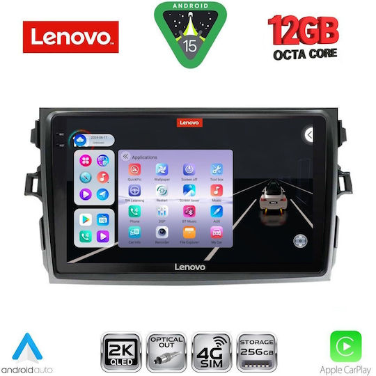 Lenovo Ηχοσύστημα Αυτοκινήτου για Toyota Corolla BMW X1 / X3 / X4 2006-2012 (Bluetooth/USB/WiFi/GPS/Apple-Carplay/Android-Auto) με Οθόνη Αφής 9"