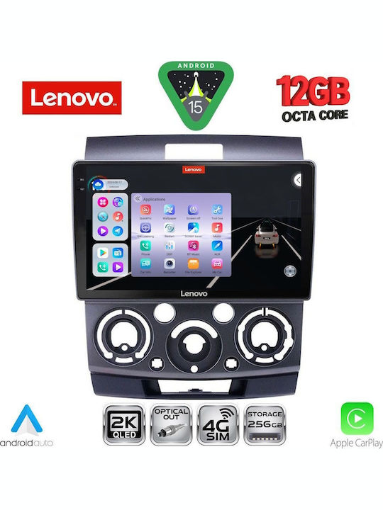 Lenovo Car Audio System for BMW X1 / X3 / X4 Ford Ranger Mazda BT-50 2006-2011 (Bluetooth/USB/WiFi/GPS/Apple CarPlay/Android Auto) with 9" Touch Screen